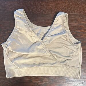 Ingrid & Isabel Beige crossover Nursing Bra